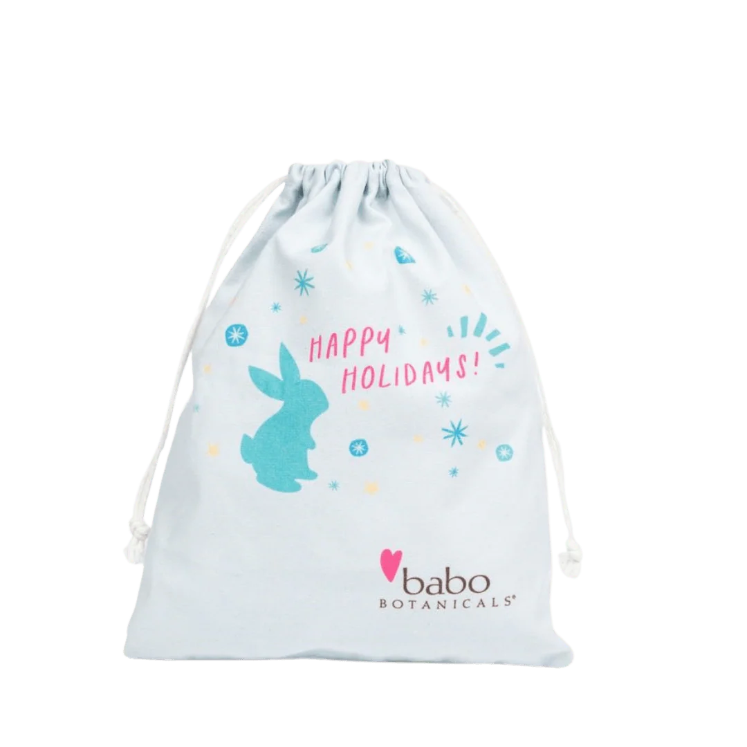 Babo Botanicals Holiday Gift Bag -100% Cotton