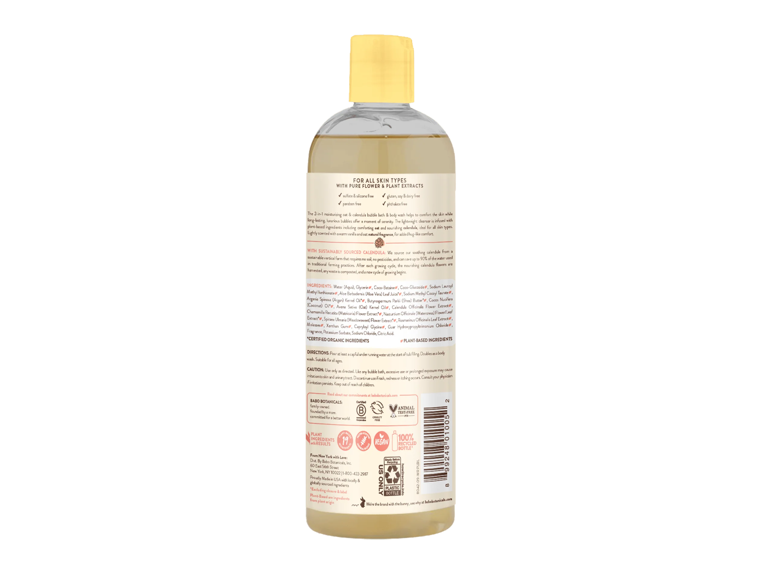 Moisturizing Oat & Calendula Bubble Bath & Wash Duo - Image 2