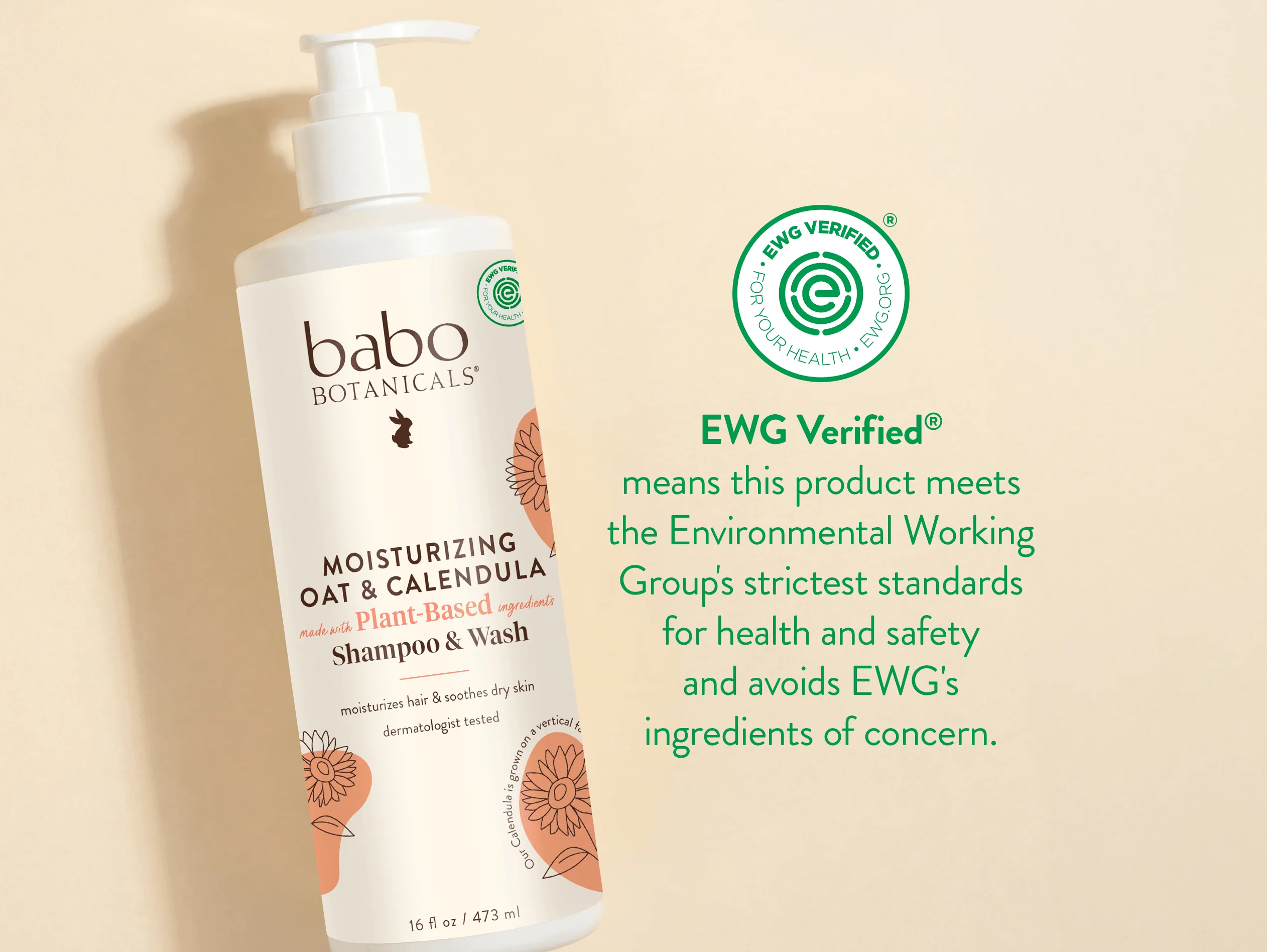 Moisturizing Oat & Calendula Shampoo & Wash - 16oz - Image 5